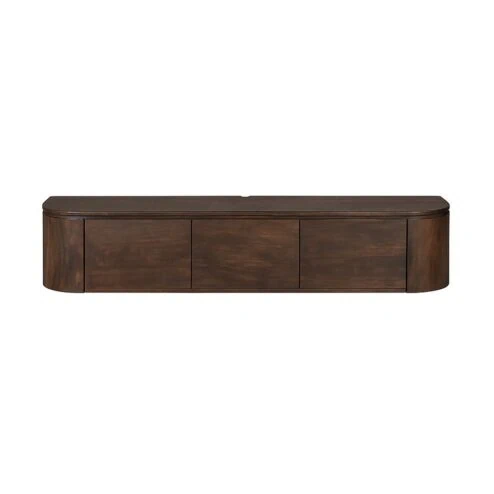 Evi Zwevend Tv meubel Walnoot Mangohout 160cm