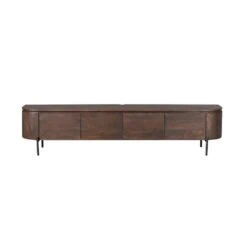 Evi Zwevend Tv meubel Walnoot Mangohout 200cm
