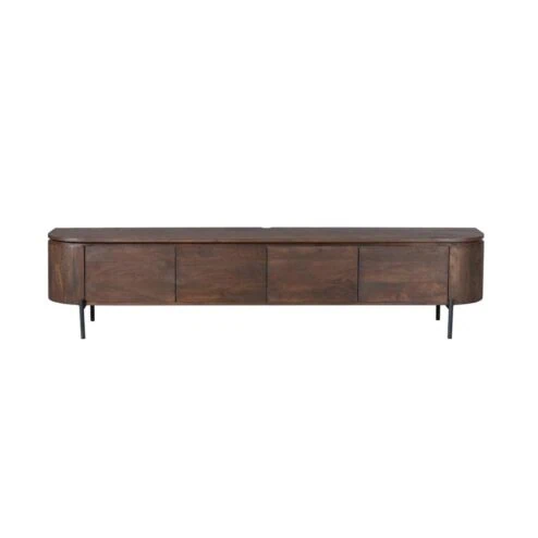 Evi Zwevend Tv meubel Walnoot Mangohout 200cm