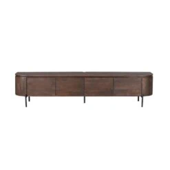 Evi Zwevend Tv meubel Walnoot Mangohout 240cm