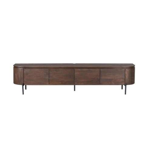 Evi Zwevend Tv meubel Walnoot Mangohout 240cm