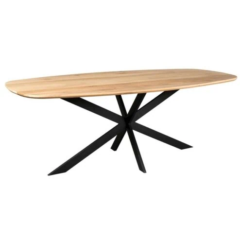 Ferry Eettafel Deens ovaal Naturel Eiken 280cm