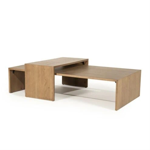 Flo Salontafel set van 2 Lichtbruin