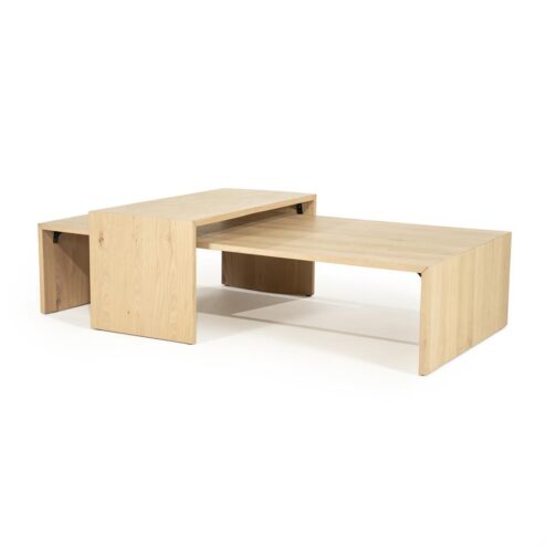 Flo Salontafel set van 2 Naturel
