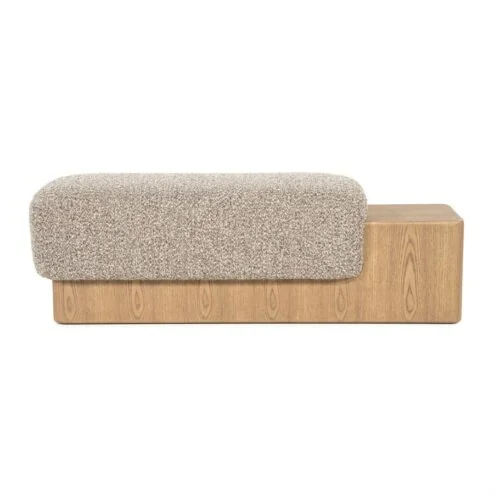 George Bankje Taupe hout 133cm