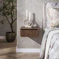 Giorgia Zwevend Nachtkastje 1 lade Acaciahout 35cm