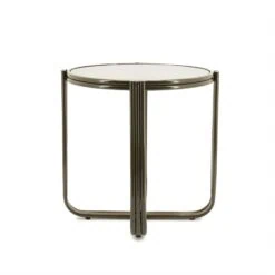 Groovy Bijzettafel rond Bruin 42cm