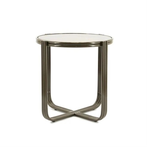 Groovy Bijzettafel rond Bruin 42cm