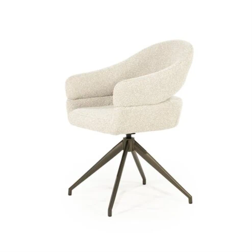 Hailey Eetkamerstoel Beige stof