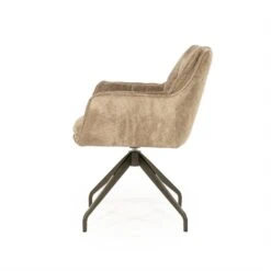 Hugo Eetkamerstoel Taupe stof