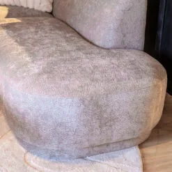 Bank Ziva (Divan rond links+2-zits zonder armen+Longchair rond rechts)