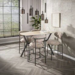 Jimmy Barstoel zand Set van 2