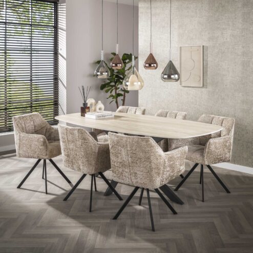 Kelly Eetkamerstoel Alura zand