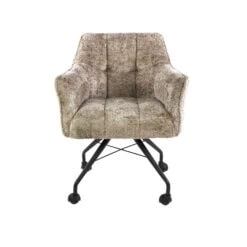 Kelly Eetkamerstoel met wieltjes Alura zand