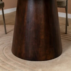 Linea Eettafel rond Espresso 130cm