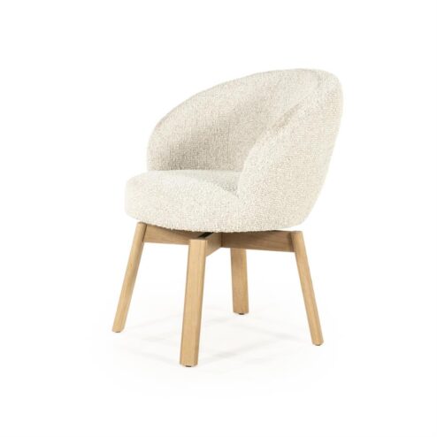 Livia Eetkamerstoel Beige stof