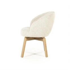 Livia Eetkamerstoel Beige stof