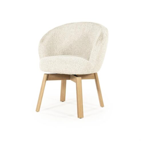 Livia Eetkamerstoel Beige stof
