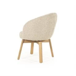 Livia Eetkamerstoel Taupe stof