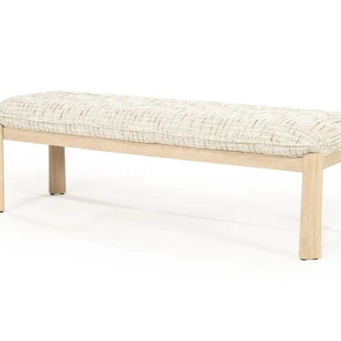 Lottie Bankje Beige hout 143cm