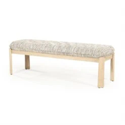 Lottie Bankje Taupe hout 143cm Lottie Bankje Taupe hout 143cm