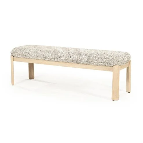 Lottie Bankje Taupe hout 143cm