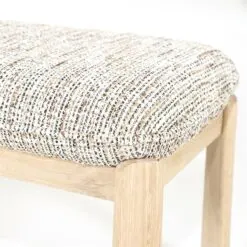 Lottie Bankje Taupe hout 143cm Lottie Bankje Taupe hout 143cm