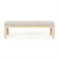 Lottie Bankje Taupe hout 143cm Lottie Bankje Taupe hout 143cm
