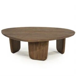 Maud Salontafel Bruin mangohout 100cm Maud Salontafel Bruin mangohout 100cm