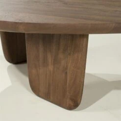 Maud Salontafel Bruin mangohout 100cm Maud Salontafel Bruin mangohout 100cm