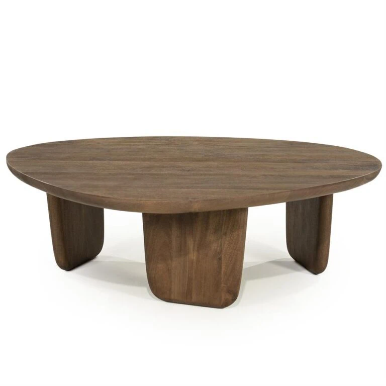 Maud Salontafel Bruin mangohout 100cm Maud Salontafel Bruin mangohout 100cm