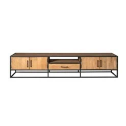 Morada tv meubel industrieel Warm mangohout 240cm (3)