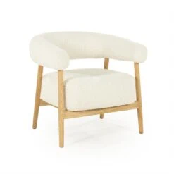 Mysa Fauteuil Beige Hout