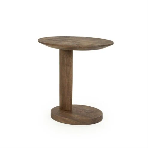 Novia Bijzettafel Lichtbruin mangohout 50cm