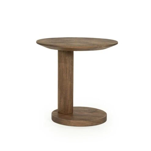 Novia Bijzettafel Lichtbruin mangohout 50cm
