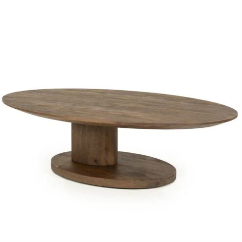 Novia Salontafel Lichtbruin mangohout 120cm