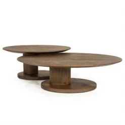 Novia Salontafel Lichtbruin mangohout 120cm