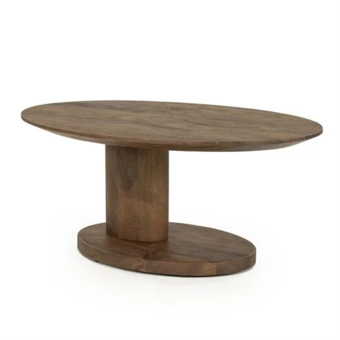 Novia Salontafel Lichtbruin mangohout 90cm