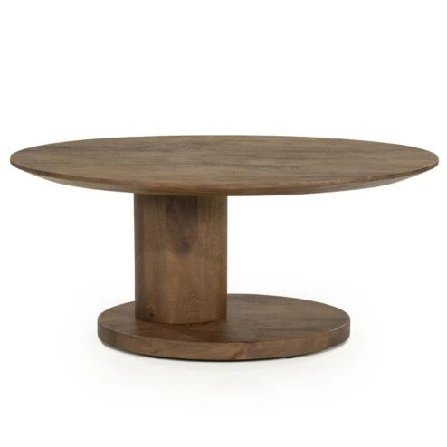 Novia Salontafel Lichtbruin mangohout 90cm