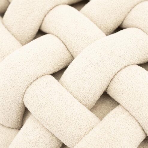 Poofie Poef Beige stof 44cm