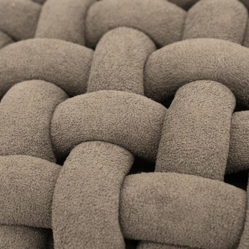 Poofie Poef Bruin stof 44cm