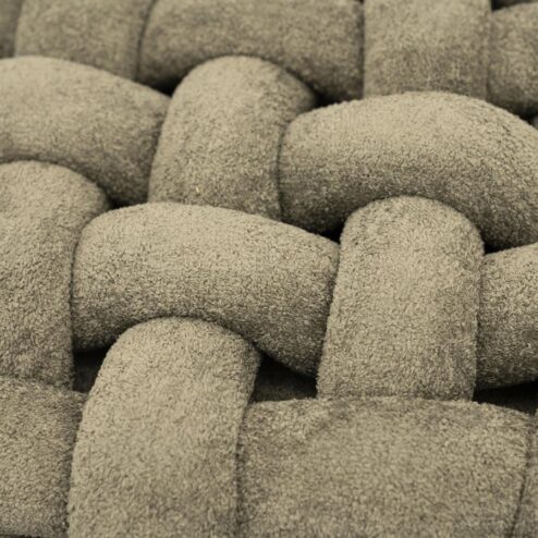 Poofie Poef Groen stof 44cm