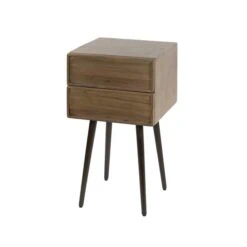 Shaun Nachtkastje 2 lades Acaciahout 35cm