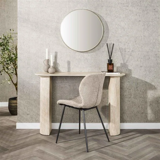 Strato Sidetable Keramiek travertin 120cm