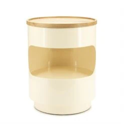 Tondo Bijzettafel Beige 37cm