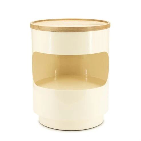 Tondo Bijzettafel Beige 37cm