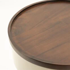 Tondo Bijzettafel Taupe 37cm