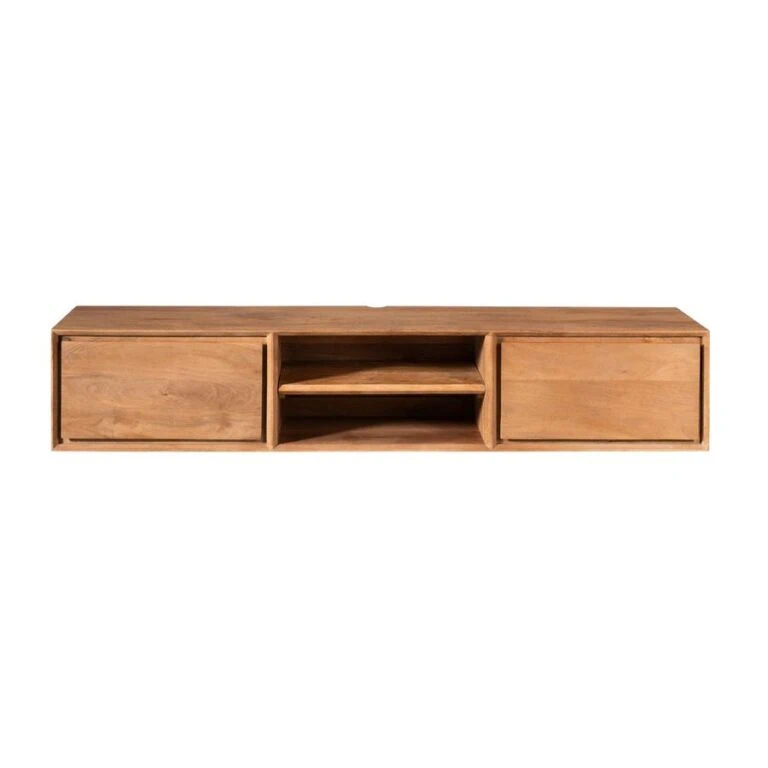 Tony Zwevend Tv meubel Naturel Mangohout 160 cm