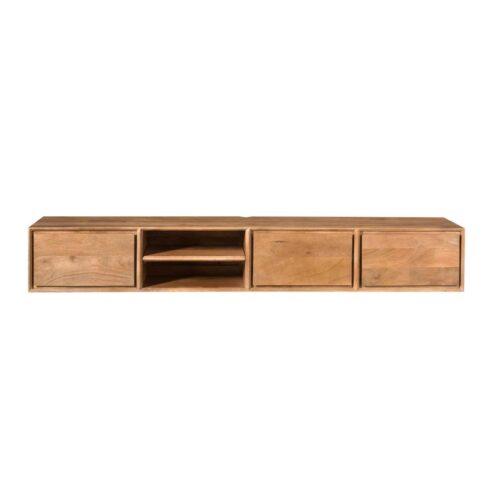 Tony Zwevend Tv meubel Naturel Mangohout 200 cm