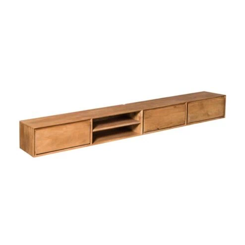 Tony Zwevend Tv meubel Naturel Mangohout 240 cm